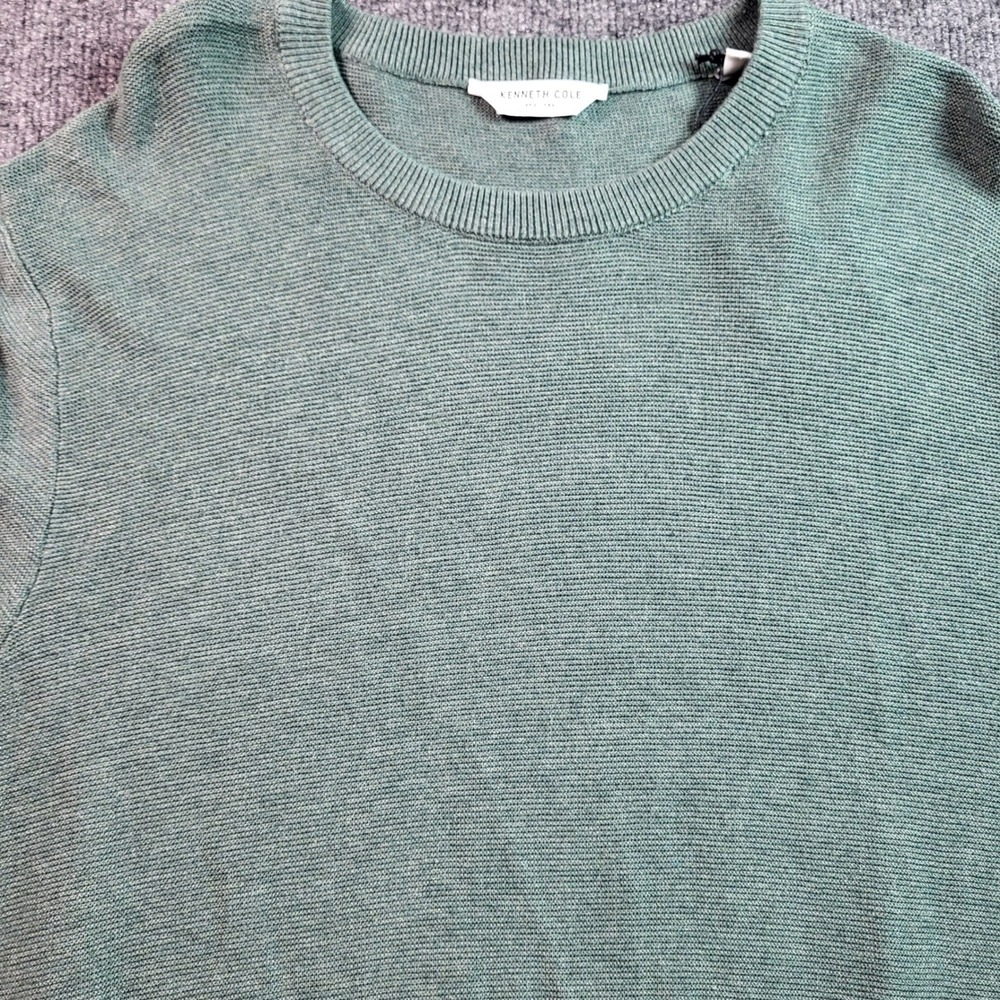 Kenneth Cole‎ New York Sweater Collection Crew Neck Green Mens XL